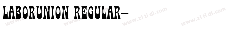 LaborUnion Regular字体转换